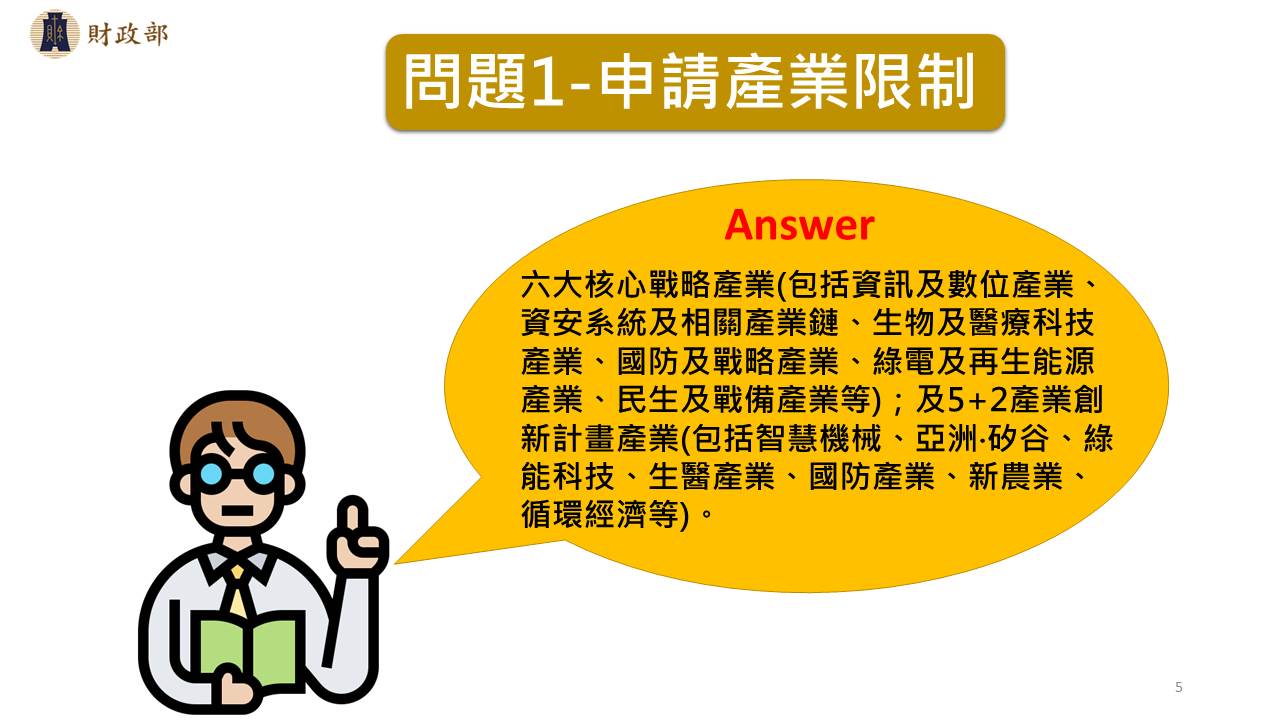 申請產業限制