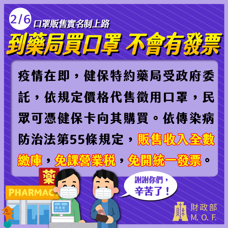 口罩免營業稅圖