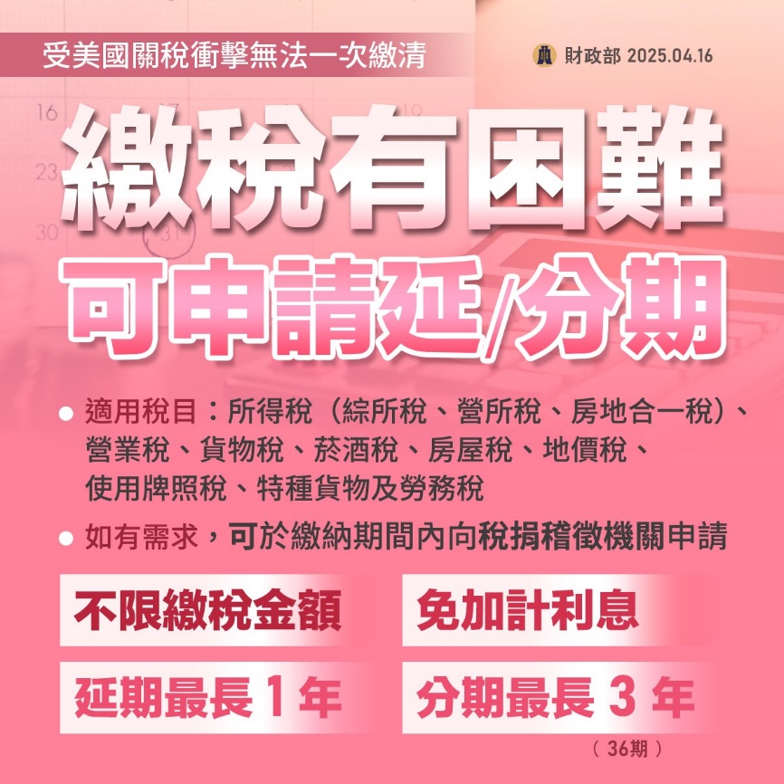 繳稅有困難可申請延分期